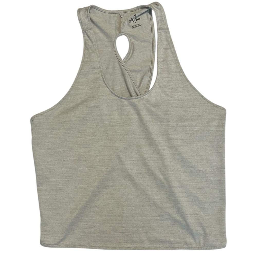 Prana Women’s Gray Criss Cross Tank Sz S